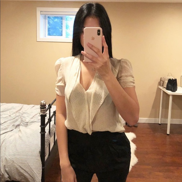 Aritzia Talula Silk Blouse - Picture 1 of 2